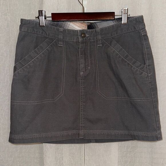 Patagonia Dresses & Skirts - patagonia 6 Gray Mini Pencil Skirt 💯 Organic Cotton Plain Inner Details